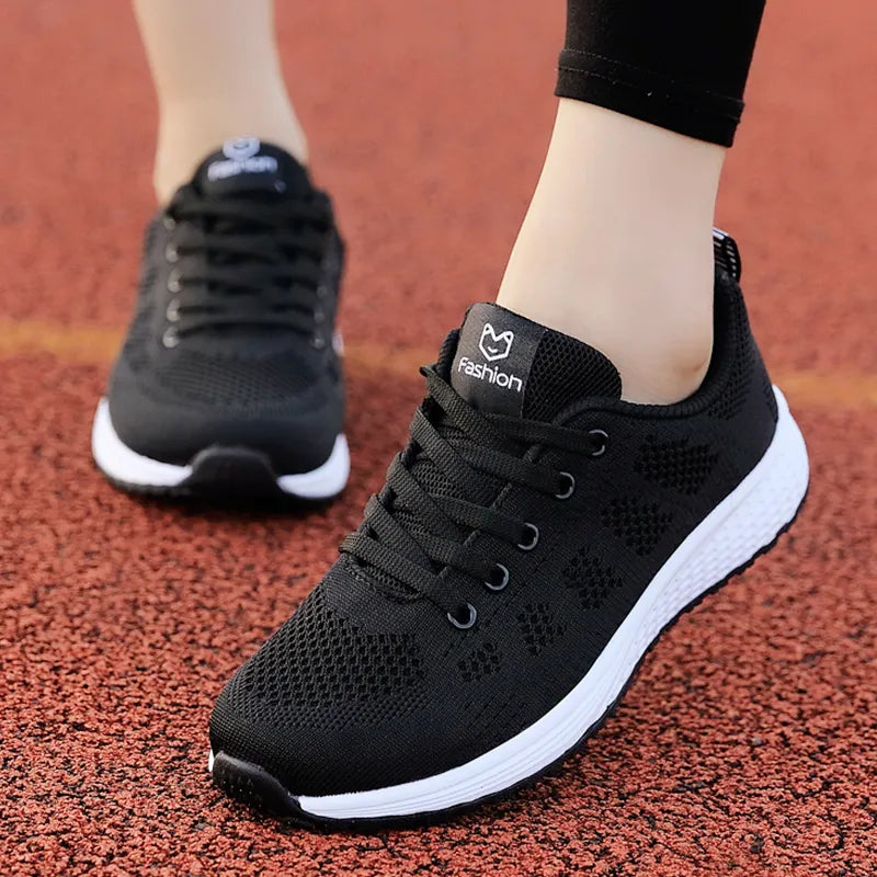 Women's Sneakers Lace Up Fashion Tennis