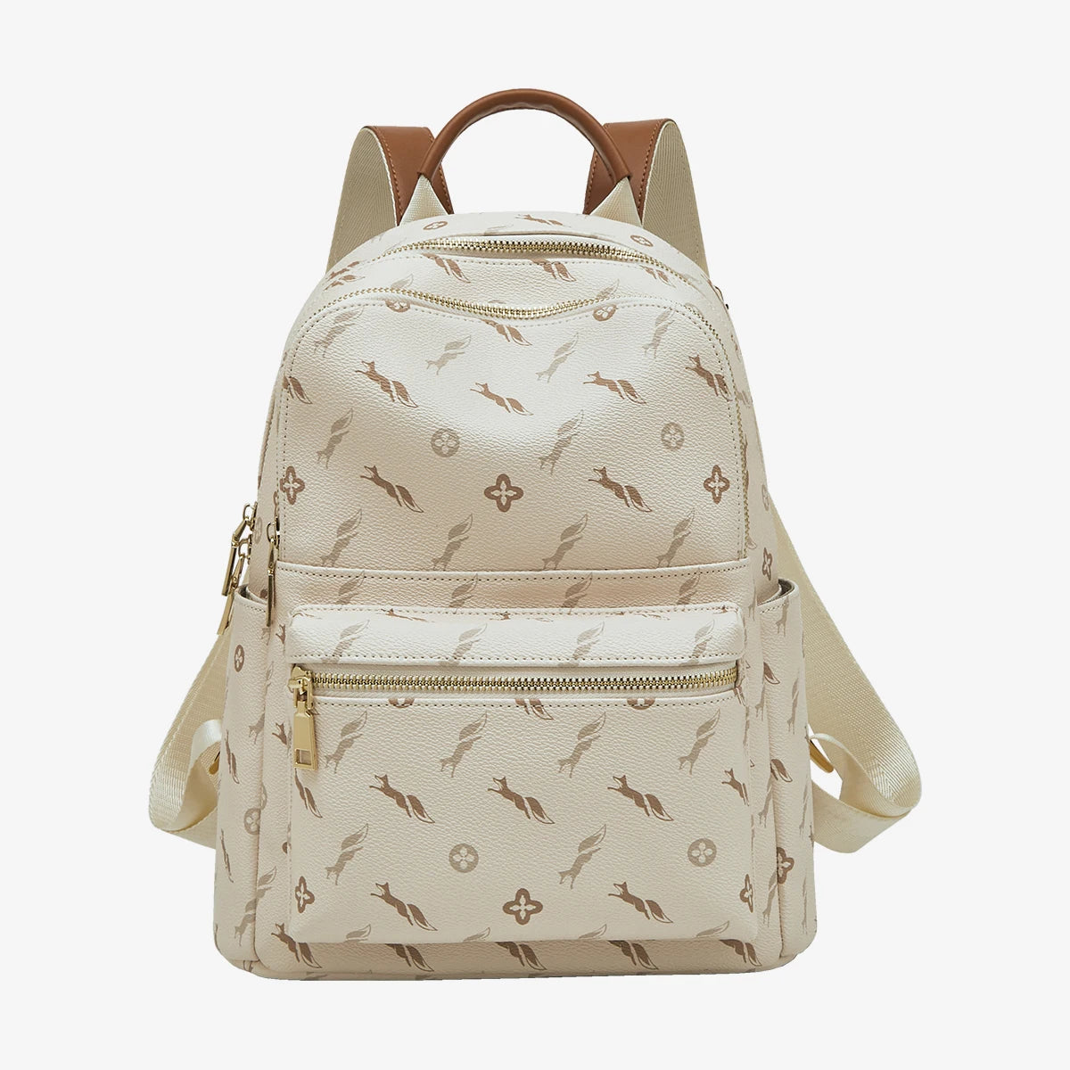 FOXER Women Travel Rucksack Female Casual Monogram Backpack