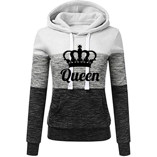Women Queen Print Clothing Women's Sweatshirt Hoodies