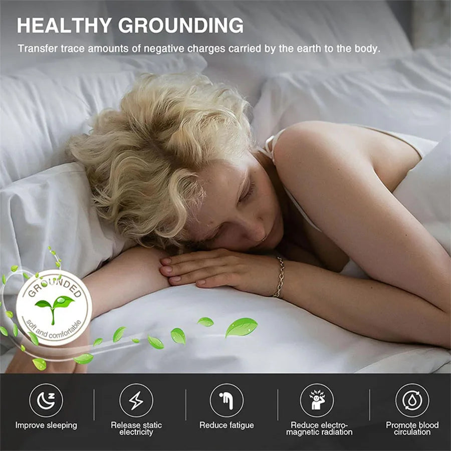 Bed grounding pad, grounding bed sheet, mattress and other multi-purpose pads, mattress with grounding wire