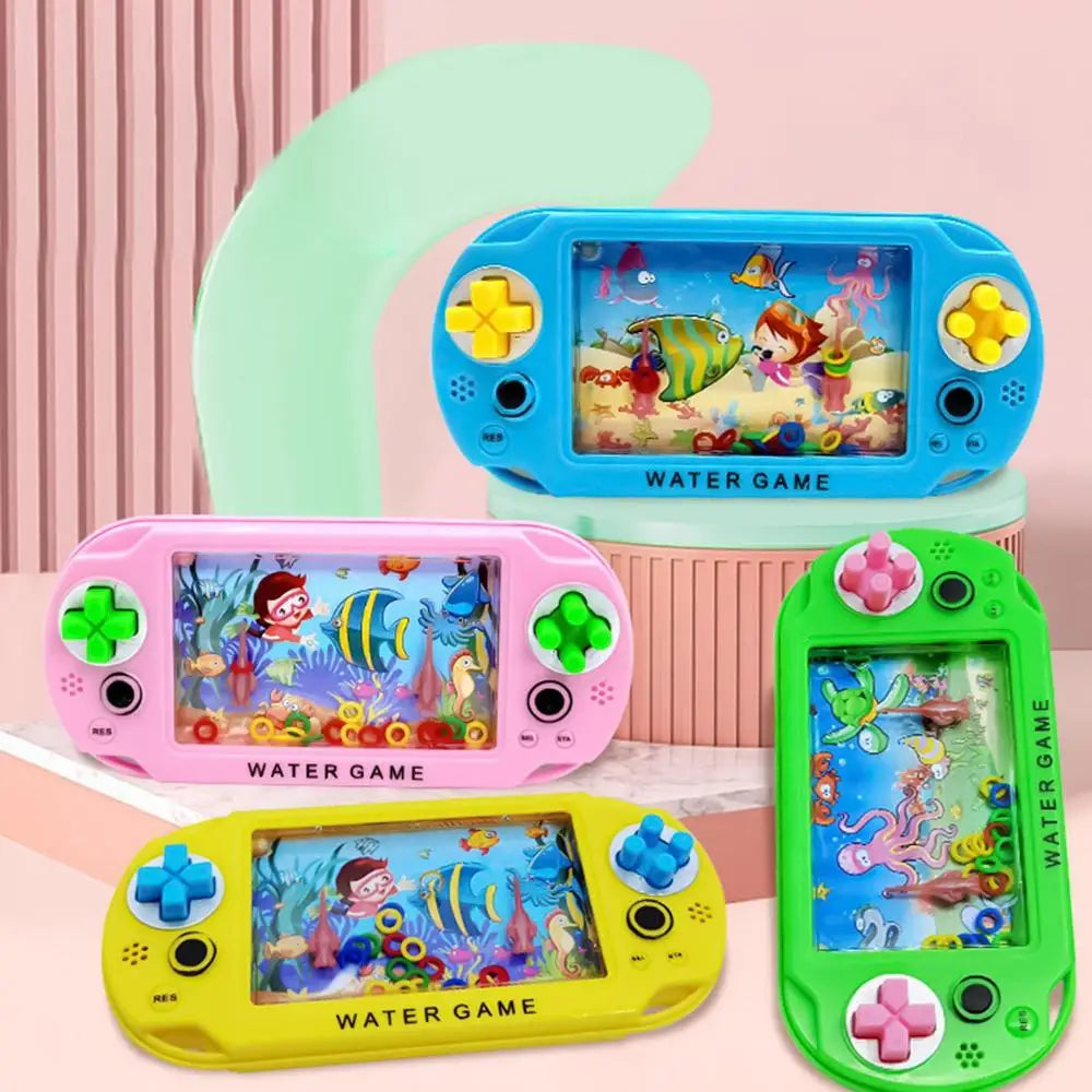 Stress relief toys Water Ring Game  Nostalgic Throwing Ring Toy  Handheld Water Games Toys Birthday for Kids