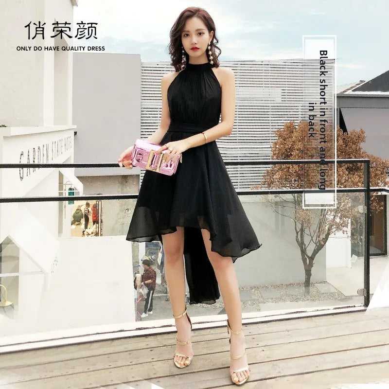 Ele ort Neline Evening Dr Women's New 2026 Faionable Fairy T Sle High End Polyester ort Dr for Par