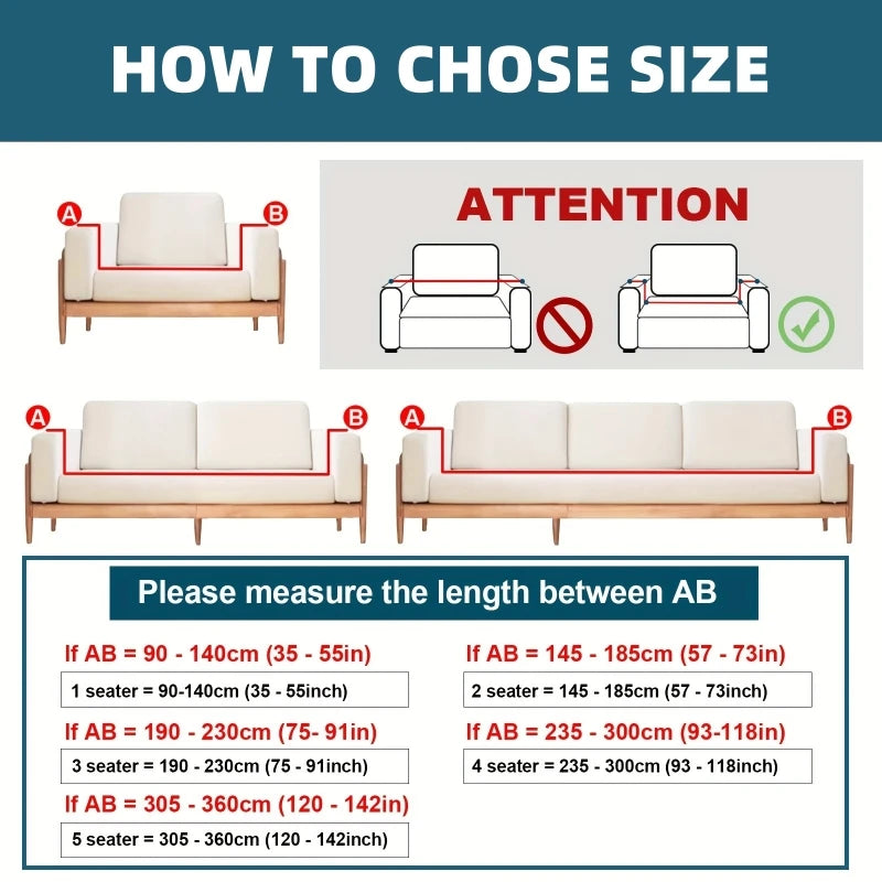 Adjustable Elastic Sofa Cover Armchair Protector Corner L Shape Stretch Slipcovers Couch Cover 1/2/3/4/5 Seater  For Living Room