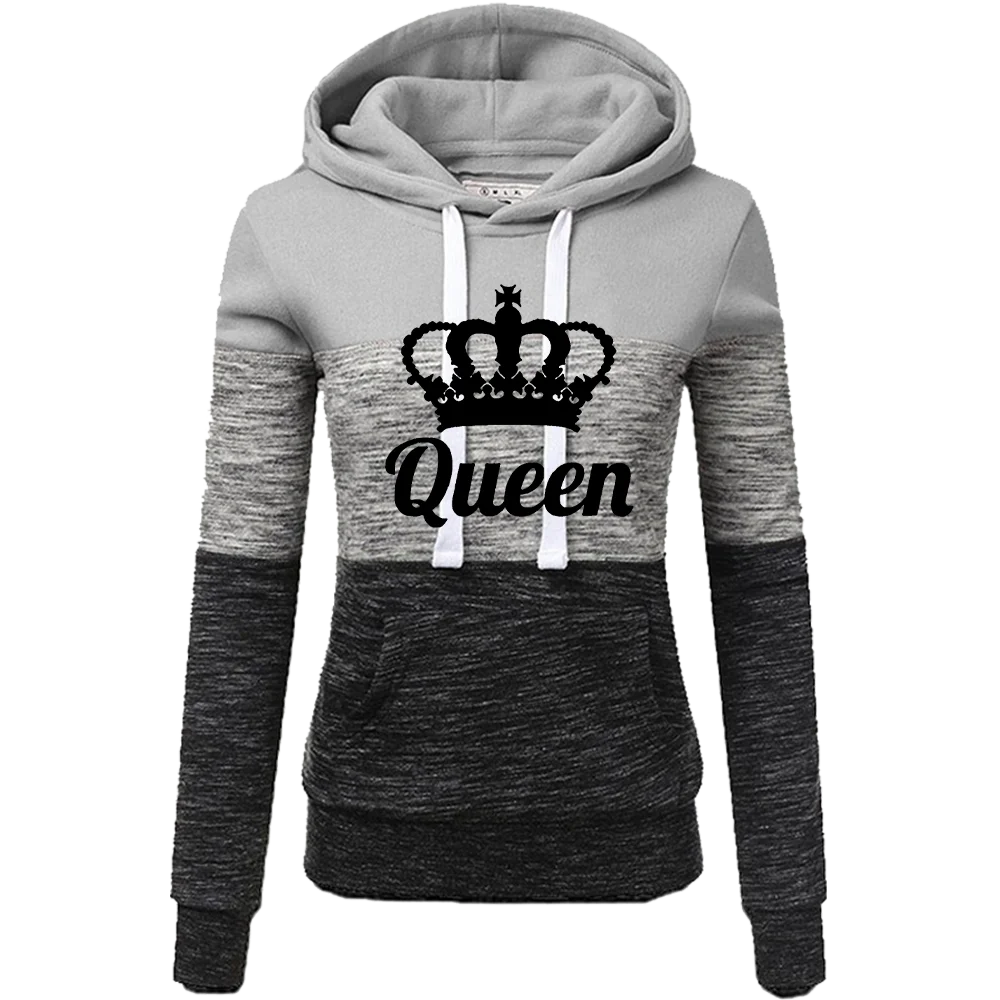 Women Queen Print Clothing Women's Sweatshirt Hoodies