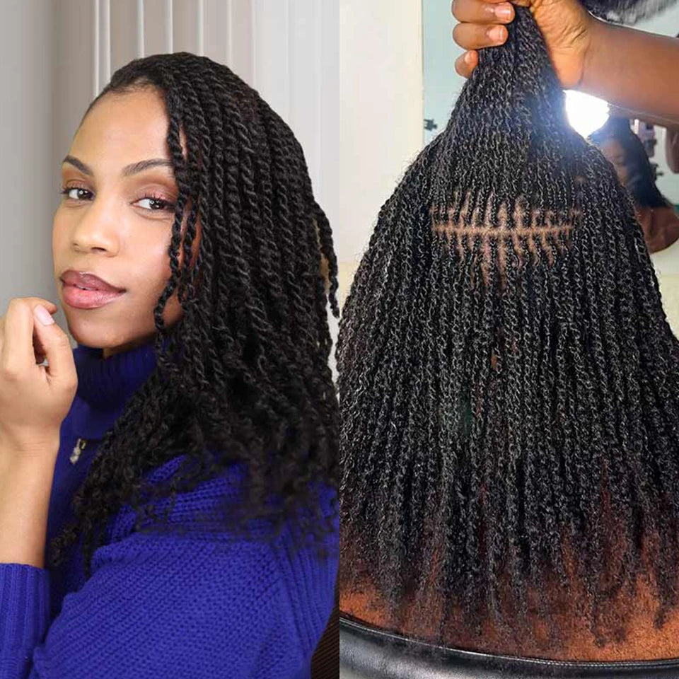 Afro Kinky Bulk Human Hair For Dreadlock Extensions Loc Repair Braiding Twist Afro Kinky Human Hair for Locs 1 Pack  Braids Hair