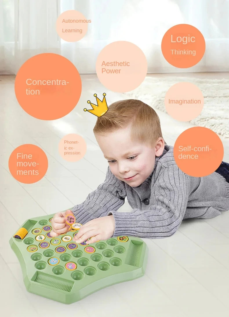 Animal Flip Chess Fun Memory Game Board Games Parent-Child Interactive Family Party Board Games Children Adult Social Table Game