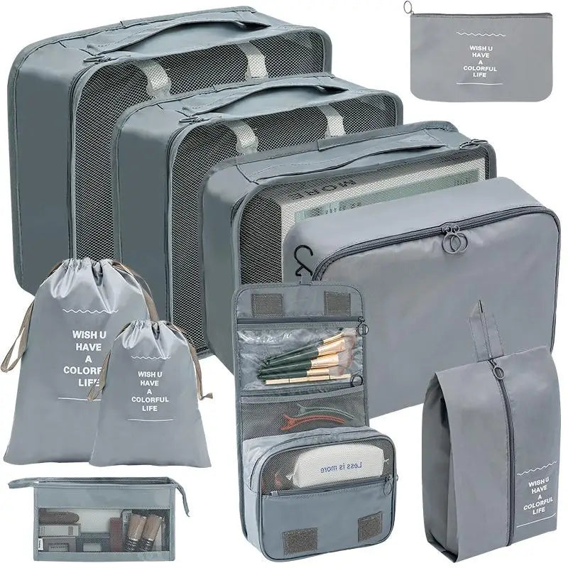 7/8/9/10 Pcs Set Travel Organizer Storage Bags