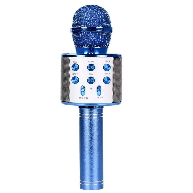 Portable Handheld Wireless Karaoke Microphone Speaker Microphone for Kids Music Player Singing Recorder KTV