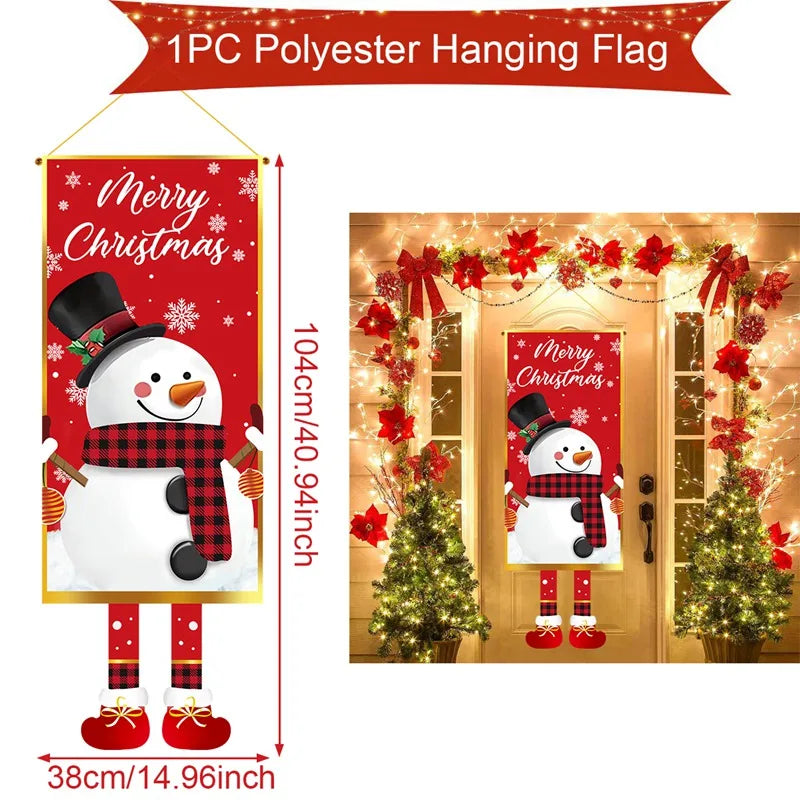 Christmas Hanging Flag Merry Christmas Decoration