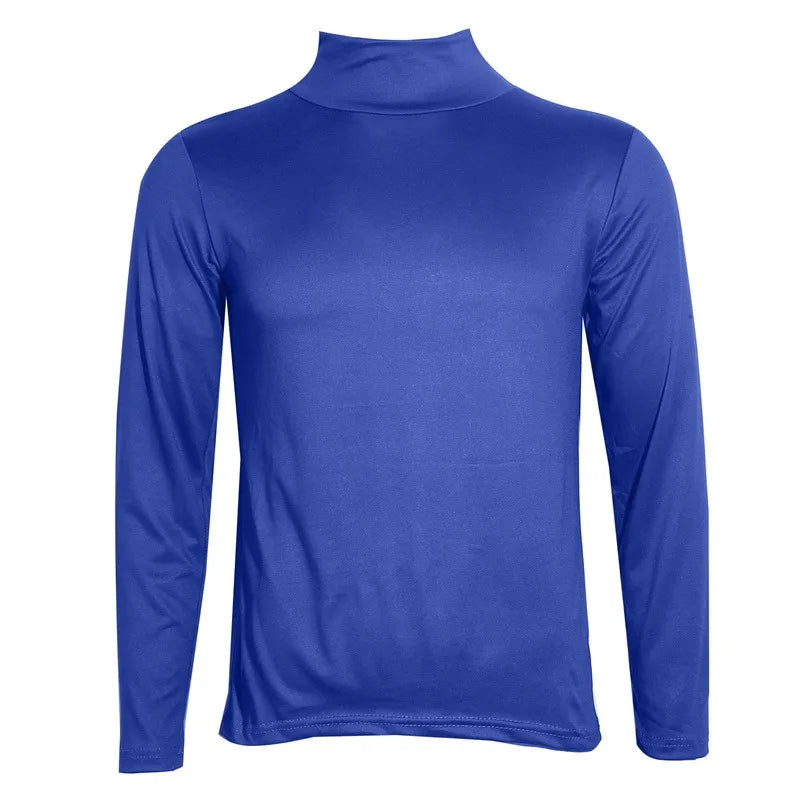 Autumn Winter Men's High Neck Apparel Pullover Thermal Tops