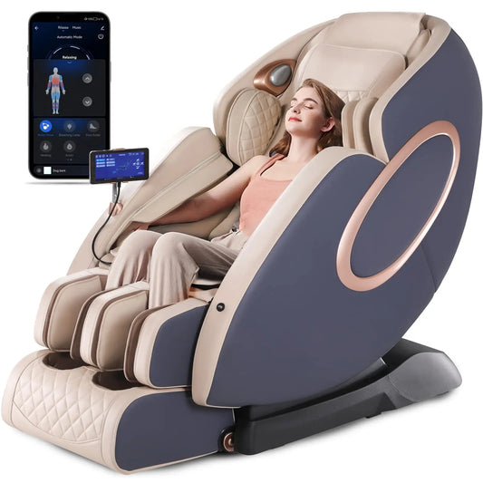 APP Control 4D Massage Chairs SL-Track Full Body Shiatsu Recliner