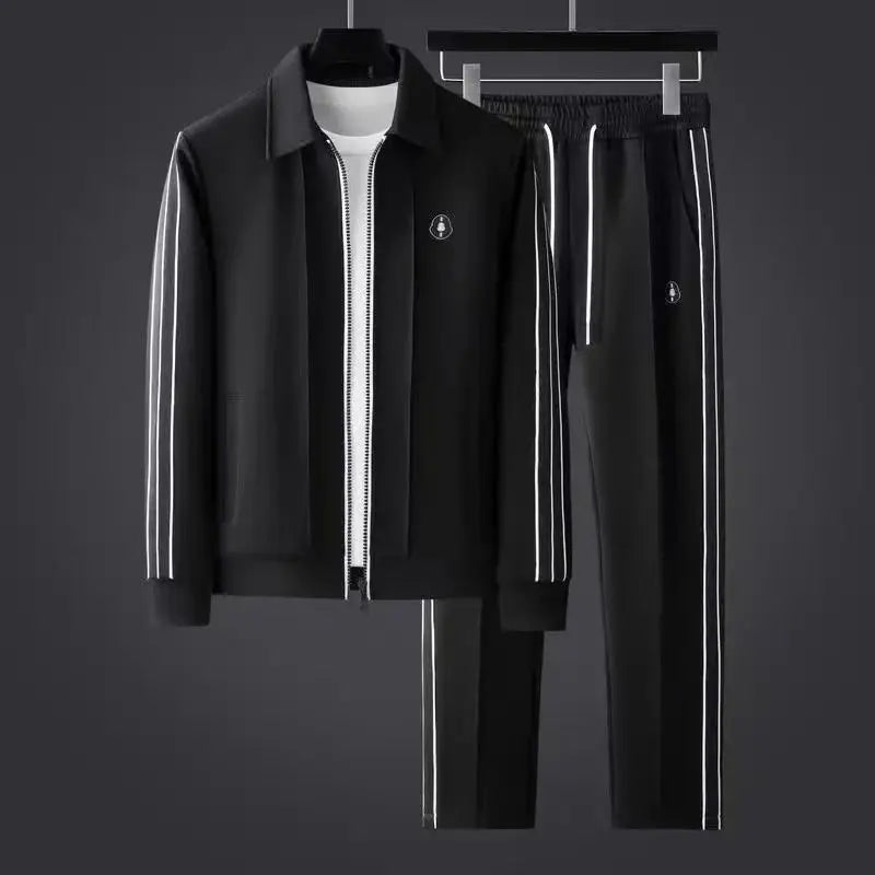 Men New Trendy Sports Jacket And Pants Two Piece Set