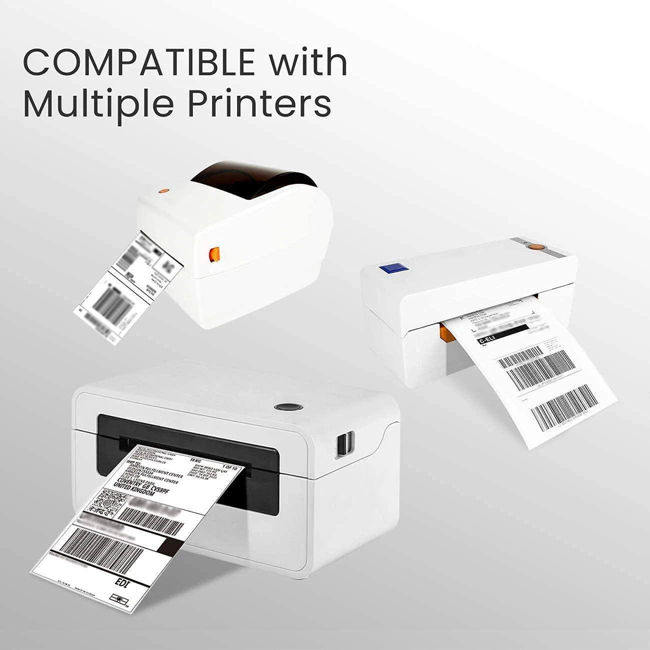 4"x6" inch Thermal Label Paper 100x150mm 100/500PCS For Thermal Shipping Labels DHL UPS Express Barcode