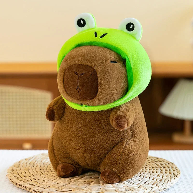 25cm Series Capybara Plush Simulation Capibara Anime Fluffty Toy Cute Doll Stuffed Animals Soft Doll Plush Christmas Gifts