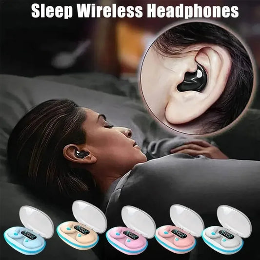 Sleeping Earbuds Wireless Mini Headphones For Work TWS Bluetooth Earphone Stereo Hidden Headsets with Mic HD Call Waterproof X55