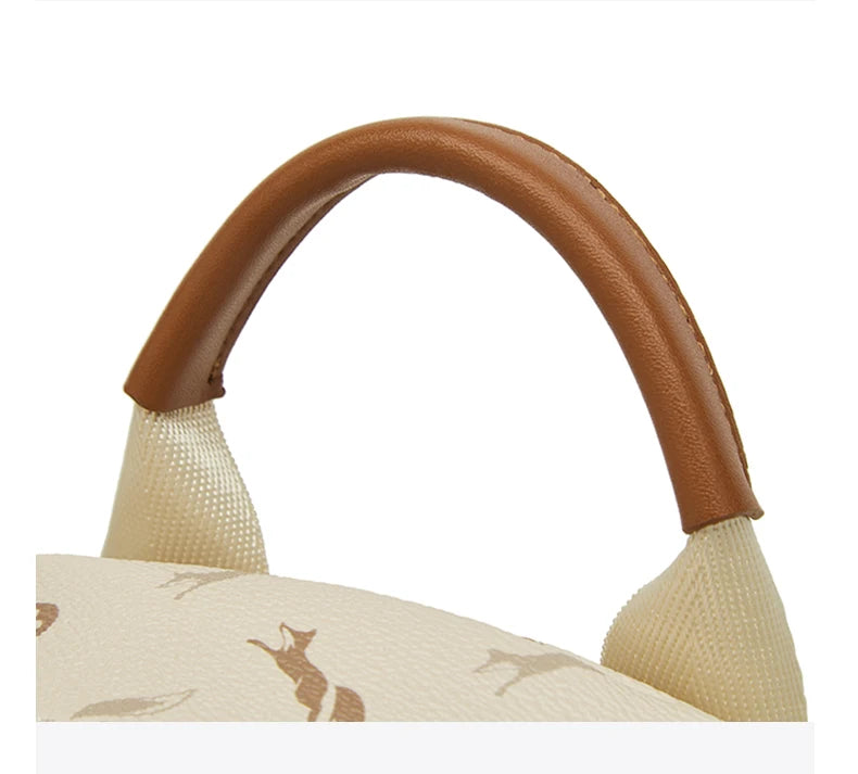 FOXER Women Travel Rucksack Female Casual Monogram Backpack