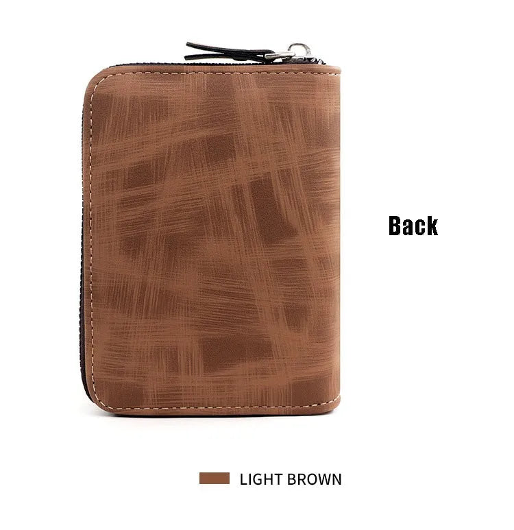 Men's Wallet Made Of Leather Wax Oil Skin Purse For Men Coin Purse