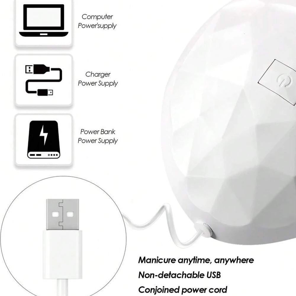 LULA Cabin UV LED Nail Gel Led Lamp for Nails Accessories Professional Material Nail Drying Lamp for All Manicure