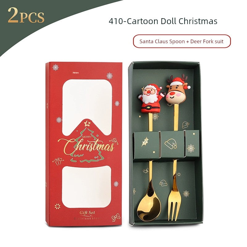 Stainless Steel Coffee Stir Spoon Christmas Gift