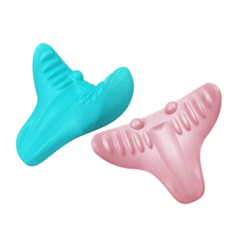 Neck Shoulder Stretcher Relaxer Cervical Chiropractic Traction Device Massage Pillow for Pain Relief Cervical Spine Alignment