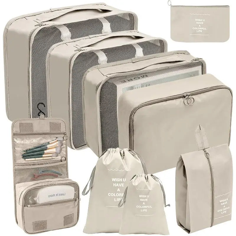 7/8/9/10 Pcs Set Travel Organizer Storage Bags