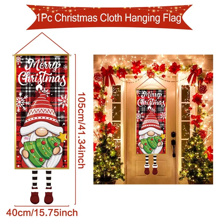 Christmas Hanging Flag Merry Christmas Decoration