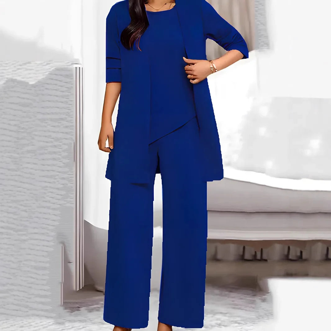 Stylish Slimming Age-Reducing Fashionable Plus Size Women's Three-Piece Suit New Spring Autumn 2020 Wide Tai Tai Skirt Set