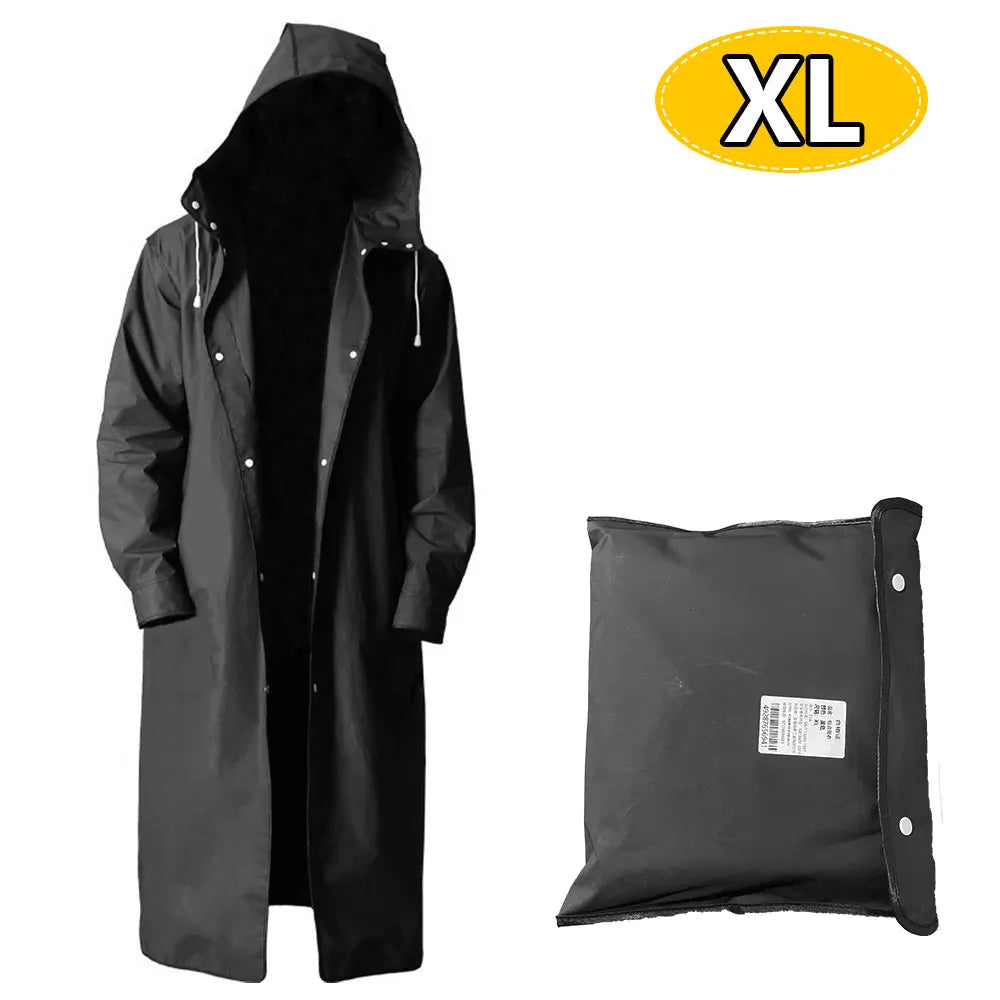 Raincoats for Adults Reusable, EVA Rain Ponchos Lightweight Rain Coat Waterproof Rain Gear for Men and Women