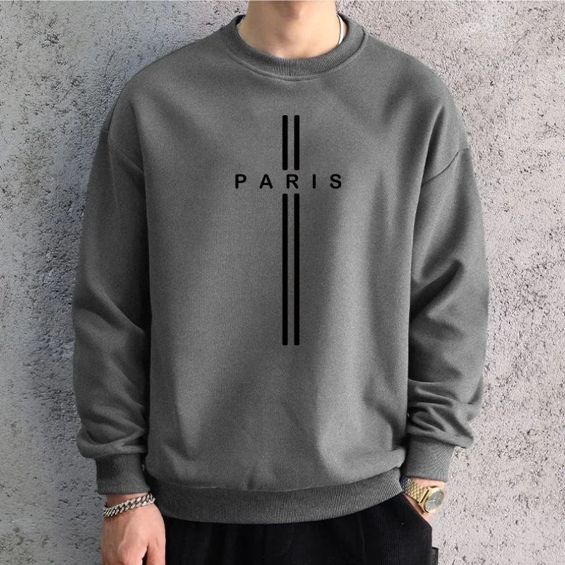 Men Oversized Dark Grey Graphic Sweatshirts