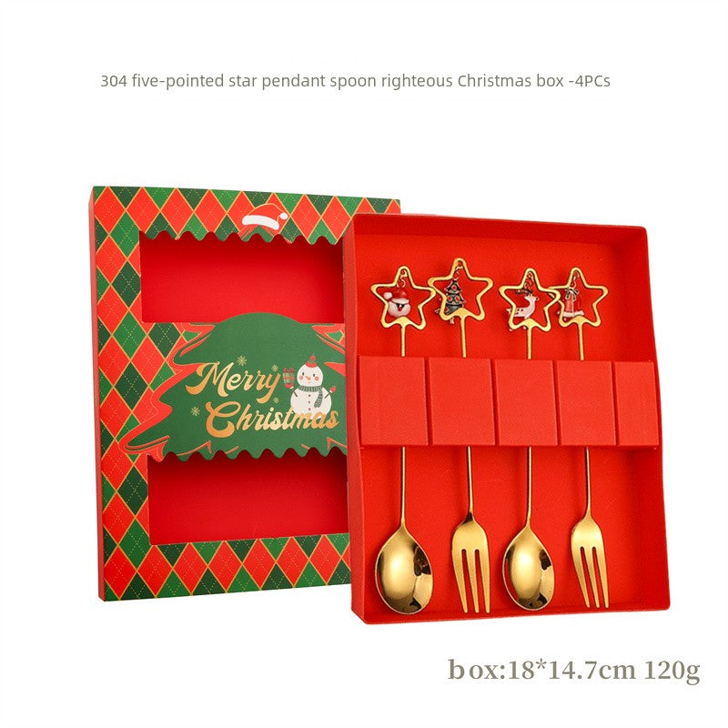 Stainless Steel Coffee Stir Spoon Christmas Gift