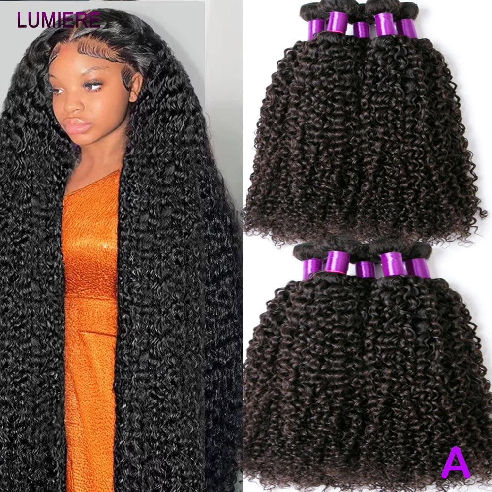 Afro Kinky Deep Curly Human Hair Bundle 100% Virgin Human Hair Unprocessed Hair Extension Top Quality Wholeasle 18A Double Weft
