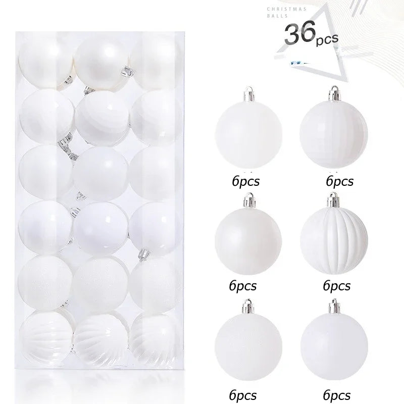 36pcs 4cm Christmas Balls
