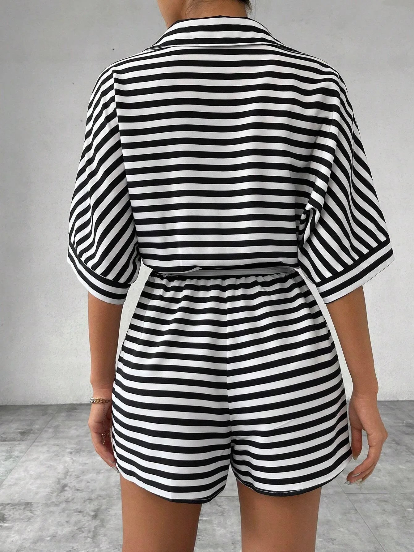 Shirt Top+ Shorts 2-piece Sets Woman