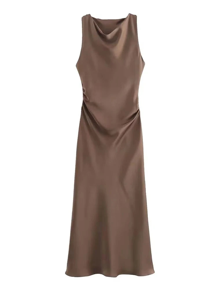 Satin Long Dresses for Women