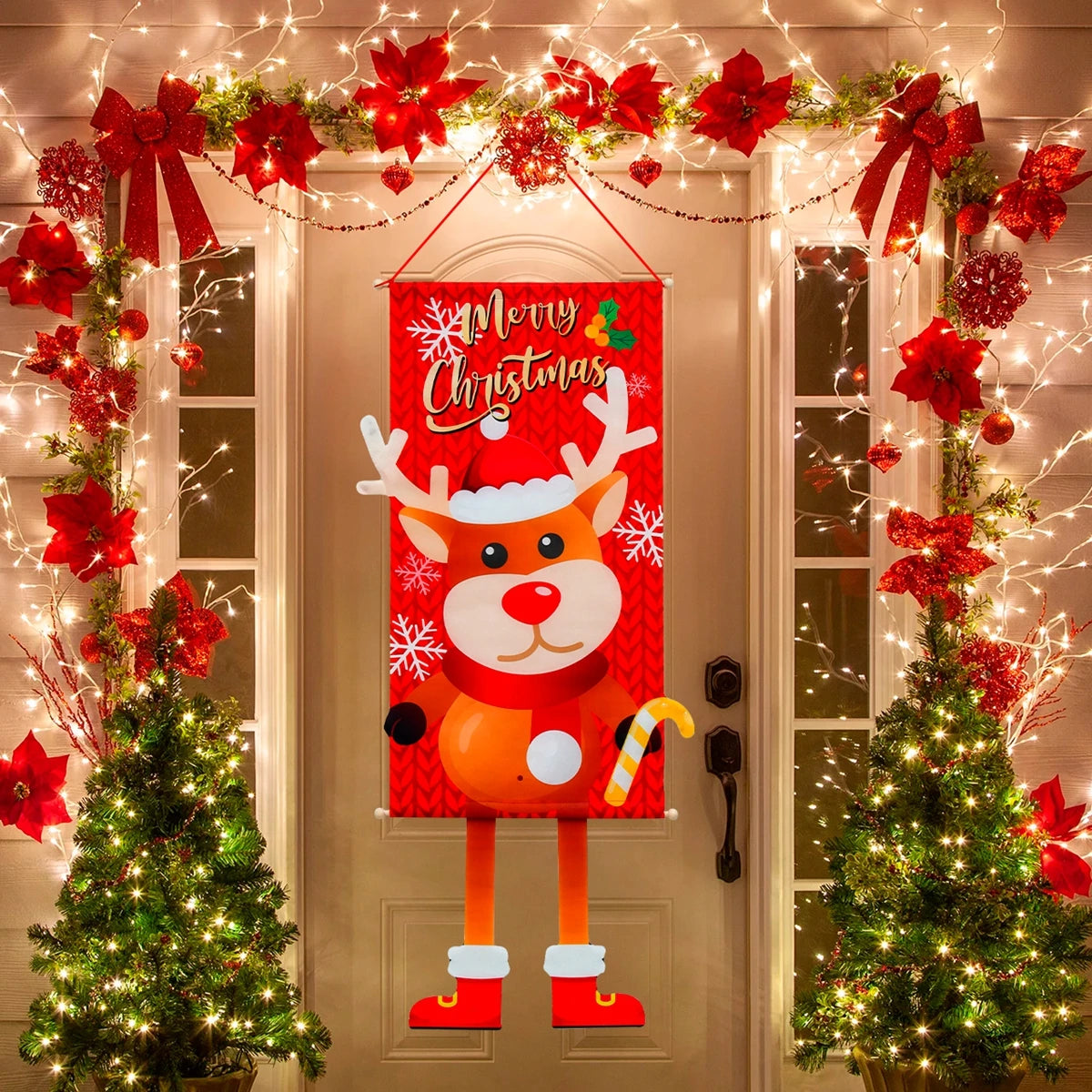 Christmas Hanging Flag Merry Christmas Decoration