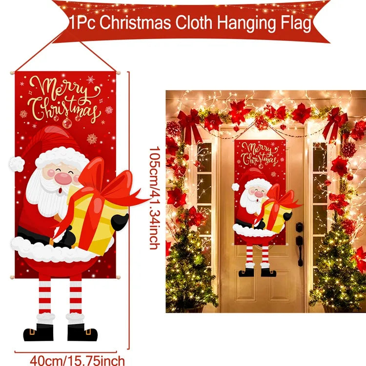 Christmas Hanging Flag Merry Christmas Decoration