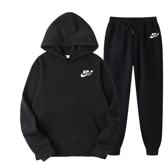 Two Piece Sets Sweatshirts Men Women Street Los Fashion Printed Sports Suit
