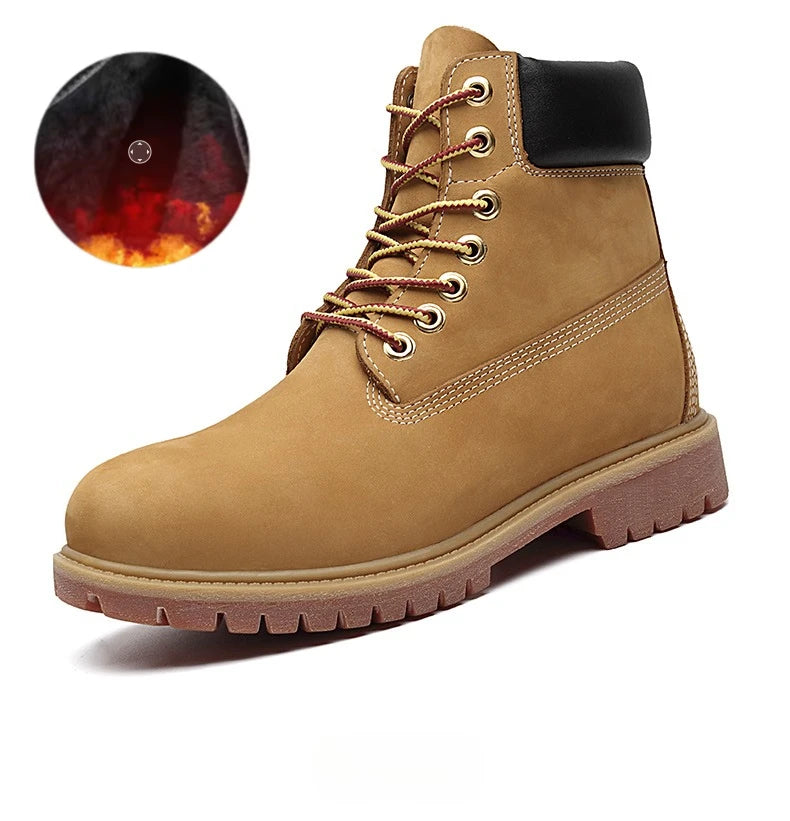 Genuine Leather Men's Winter Spring Ankle Treking Military