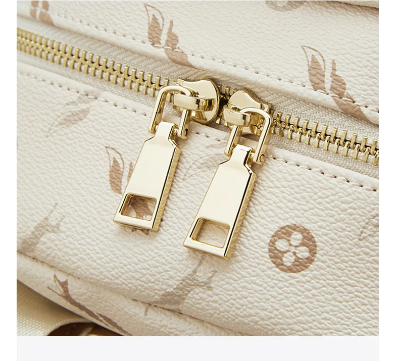 FOXER Women Travel Rucksack Female Casual Monogram Backpack