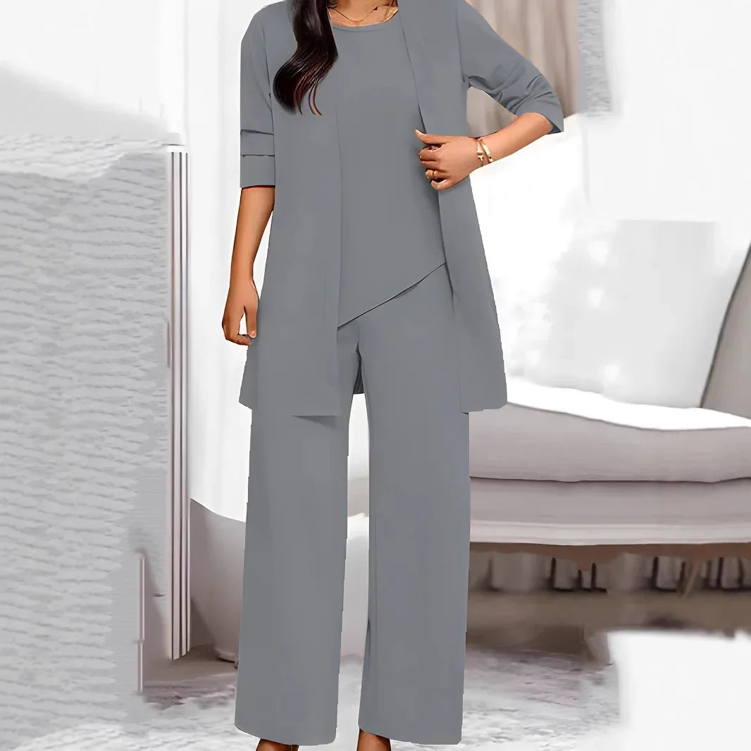 Stylish Slimming Age-Reducing Fashionable Plus Size Women's Three-Piece Suit New Spring Autumn 2020 Wide Tai Tai Skirt Set