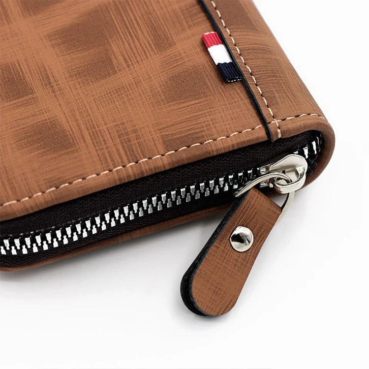 Men's Wallet Made Of Leather Wax Oil Skin Purse For Men Coin Purse