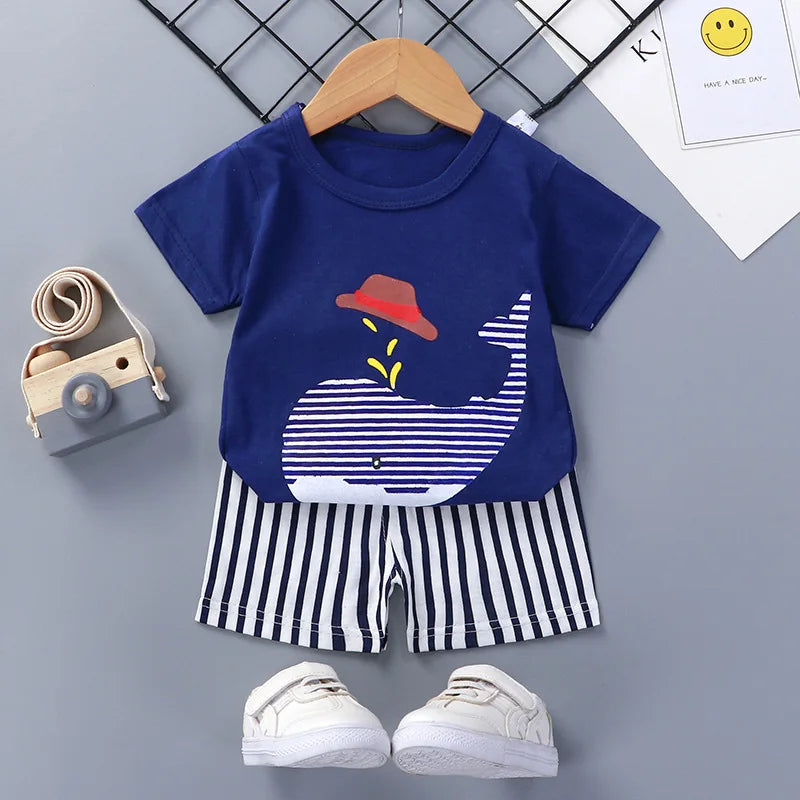 Kids Boys Girls Clothing Sets Summer Kids Outfit