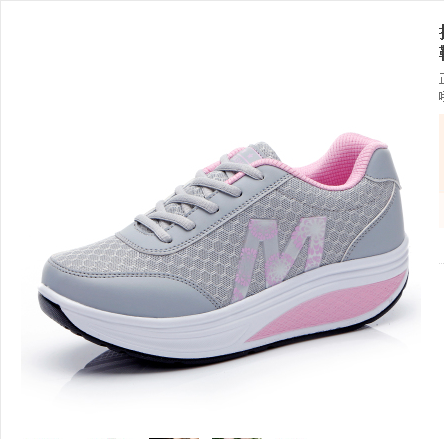 Platform Mesh Surface Breathable Korean Style Running Rocking Shoes