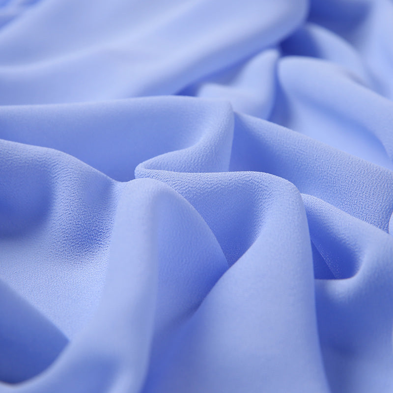 1pc Ramadan Solid Color Pearl Chiffon Scarf Muslim Hijab