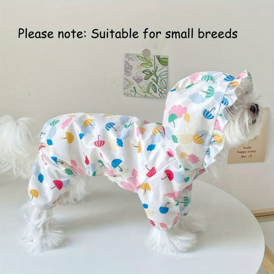 Cute Waterproof Raincoat - Small Dogs Functional Outdoor Apparel For