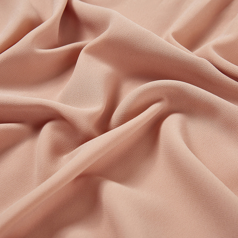 1pc Ramadan Solid Color Pearl Chiffon Scarf Muslim Hijab